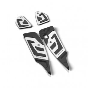 Yamaha TriCity 300 Fodpanel kit i alu. med gummi indlg 