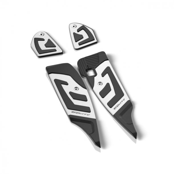 Yamaha TriCity 300 Fodpanel kit i alu. med gummi indlg 