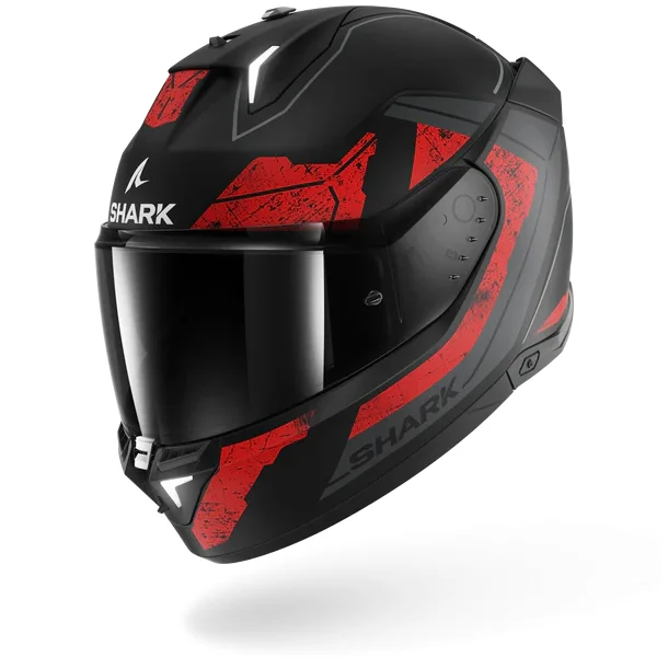 Shark Skwal I3 Mat Rhad Sort/Chrome/R�d