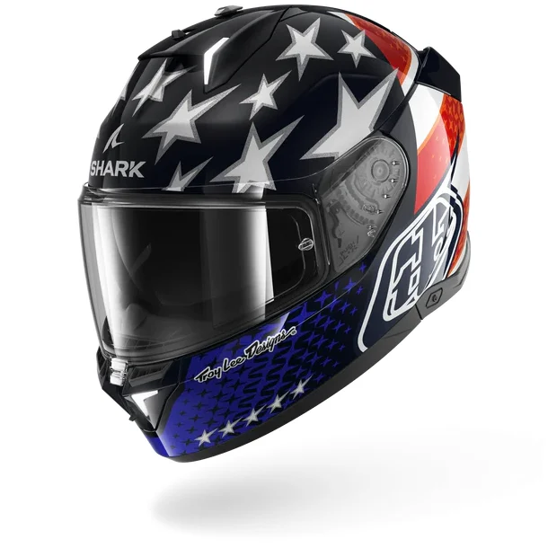 Shark Skwal I3 US Flag Bl�/R�d/Hvid troy Lee Design